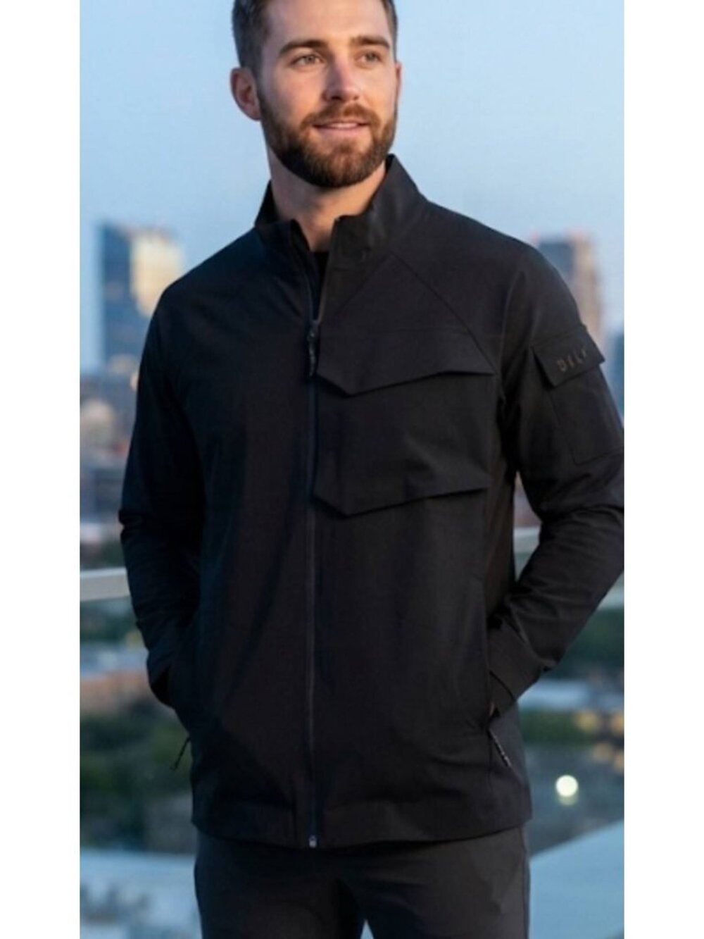 BYLT Mens Skyline Full Zip Jacket Black XXL Golf Performance Athletic